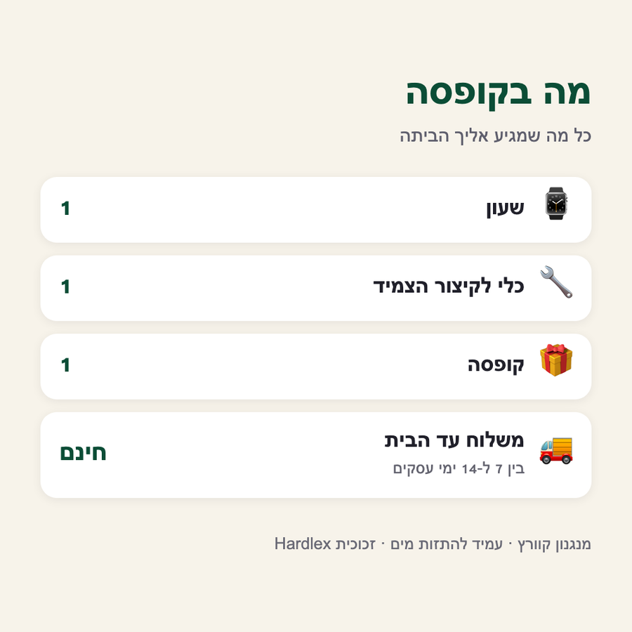 שעון יד קלאסי לגבר Regent 910 – מה בקופסה